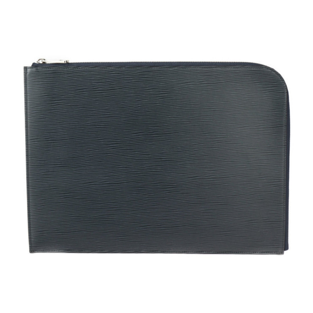Louis Vuitton Navy Blue Leather Clutch Bag Handbag Pochette Pouch (Pre-Owned) - Mens > Mens Accessories > Mens Bags & Briefcases