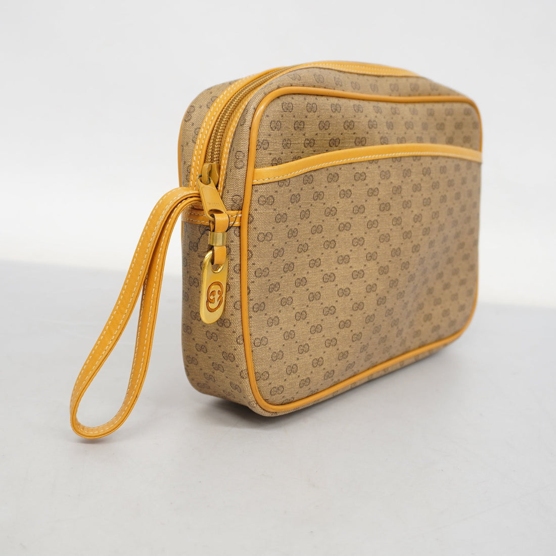 Gucci  Micro GG Clutch Bag 014 14 0028 Women's PVC,Leather Clutch Bag Beige - Gucci
