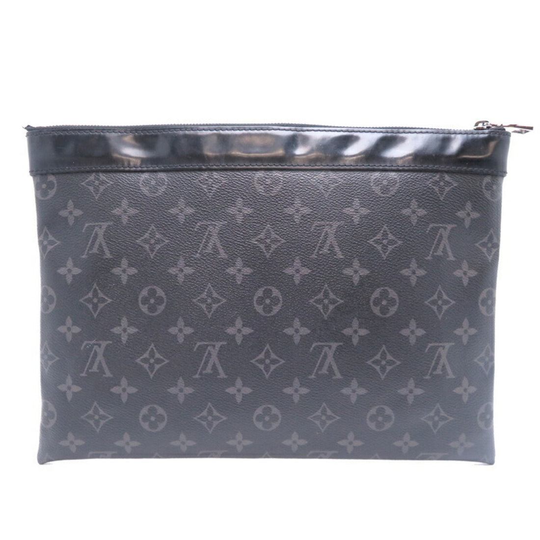 Louis Vuitton Black Monogram Eclipse Monogram Eclipse Clutch Bag (Pre-Owned) - Mens > Mens Accessories > Mens Bags & Briefcases