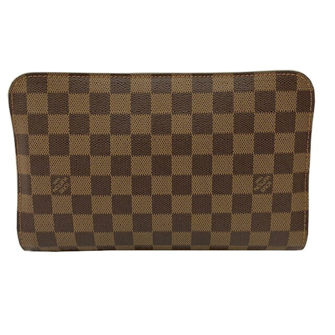 Louis Vuitton Brown Damier Canvas Damier Canvas Clutch Bag (Pre-Owned) - Womens > Womens Handbags > Womens Clutches & Evening Bags