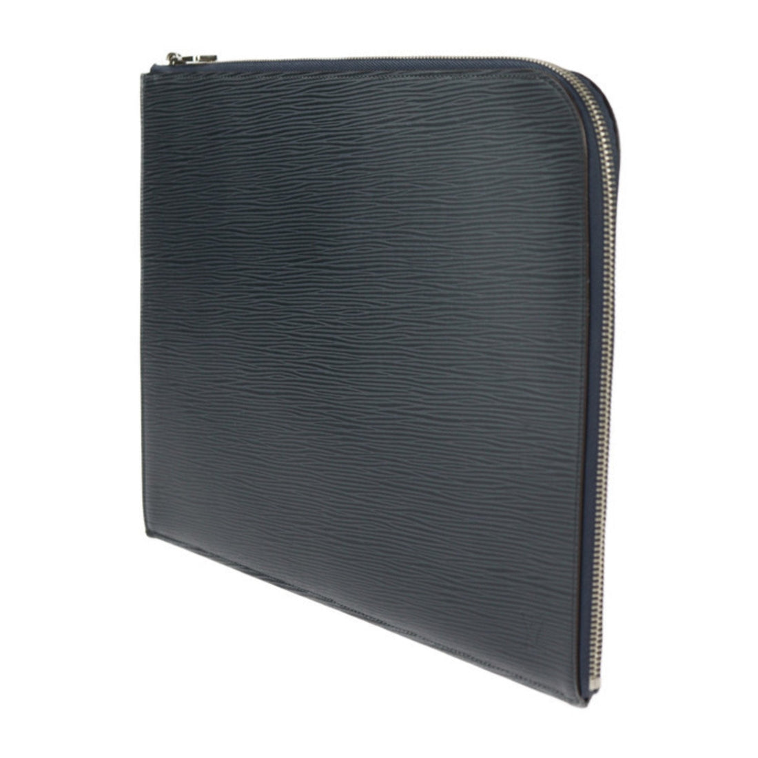 Louis Vuitton Navy Blue Leather Clutch Bag Handbag Pochette Pouch (Pre-Owned) - Mens > Mens Accessories > Mens Bags & Briefcases