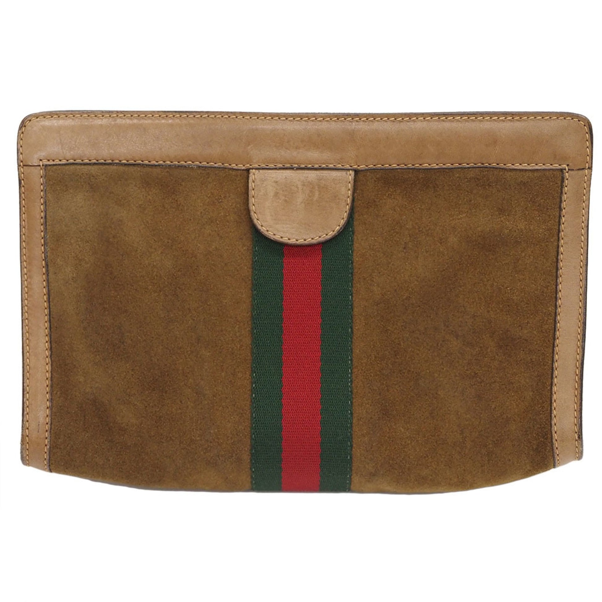 GUCCI Vintage Clutch Bag Sherry Line Perfume Suede Second Women's - Gucci - 10