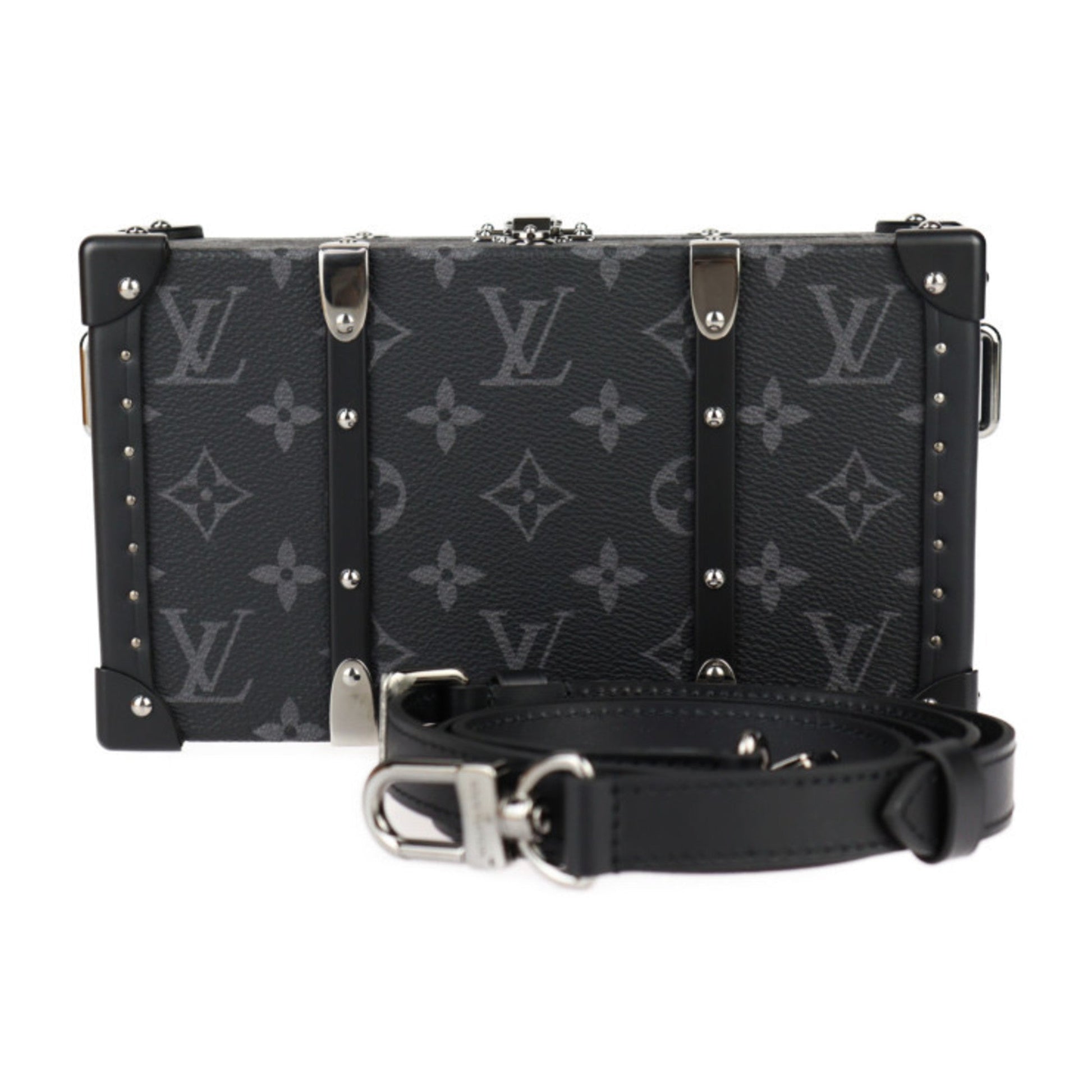 Louis Vuitton Black Gray Monogram Eclipse Clutch Bag Shoulder Bag (Pre-Owned) - Womens > Womens Handbags > Womens Shoulder Bags & Hobos