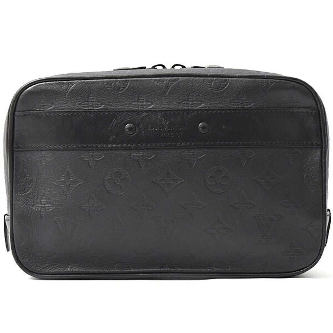 Louis Vuitton Monogram Shadow Noir Monogram Shadow Clutch Bag (Pre-Owned) - Mens > Mens Accessories > Mens Bags & Briefcases