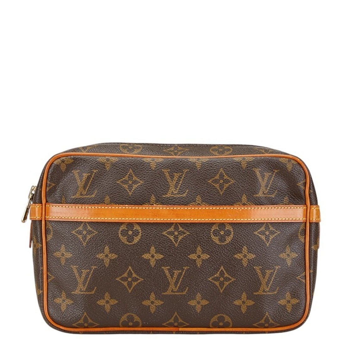 Louis Vuitton Brown Pvc Leather Clutch Bag (Pre-Owned) - Womens > Womens Handbags > Womens Clutches & Evening Bags