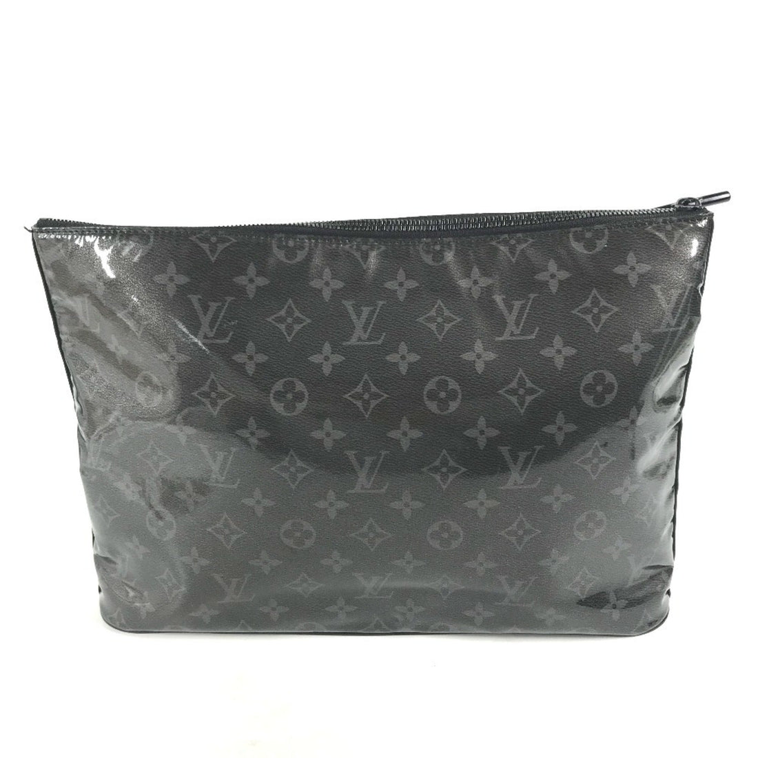 Louis Vuitton Black Vinyl Leather Clutch Bag Pochette Pouch (Pre-Owned) - Womens > Womens Handbags > Womens Clutches & Evening Bags