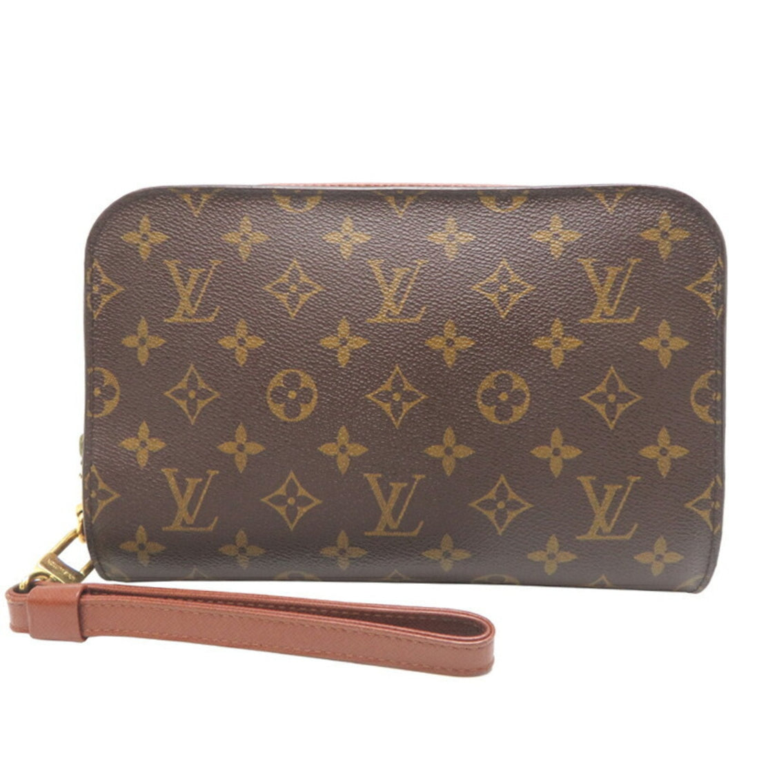 Louis Vuitton Brown Monogram Monogram Clutch Bag (Pre-Owned) - Womens > Womens Handbags > Womens Clutches & Evening Bags