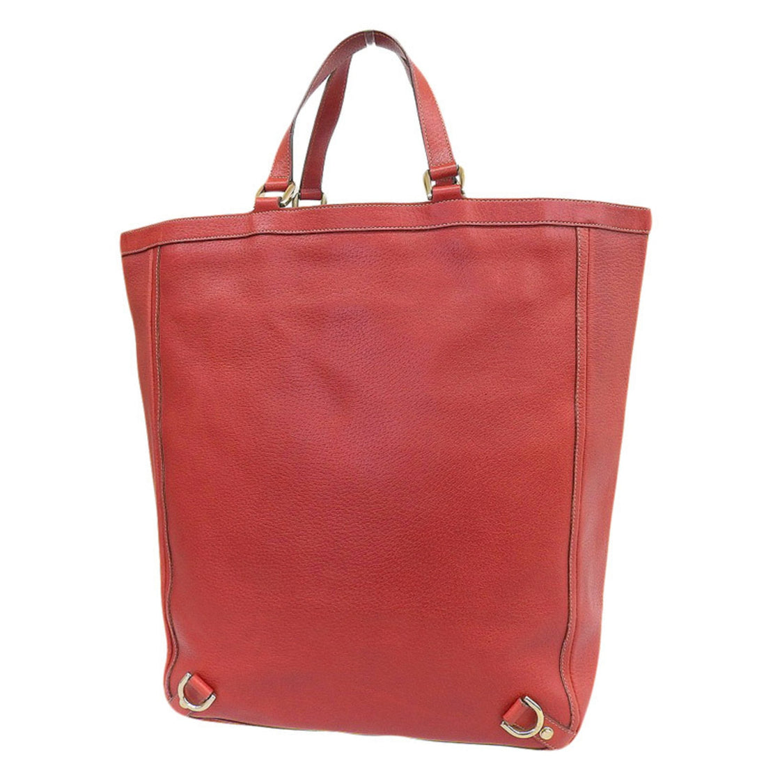 Gucci Bag Ladies Tote Handbag Abbey Leather Red 130733 Large - Gucci