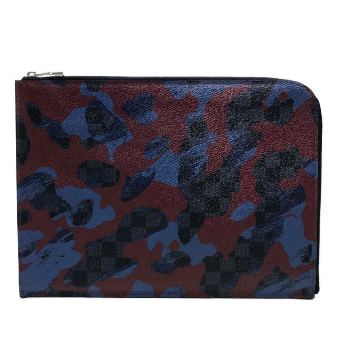 Louis Vuitton Camouflage Multi-Color Damier Graphite Clutch Bag Pochette Pouch (Pre-Owned) - Mens > Mens Accessories > Mens Bags & Briefcases