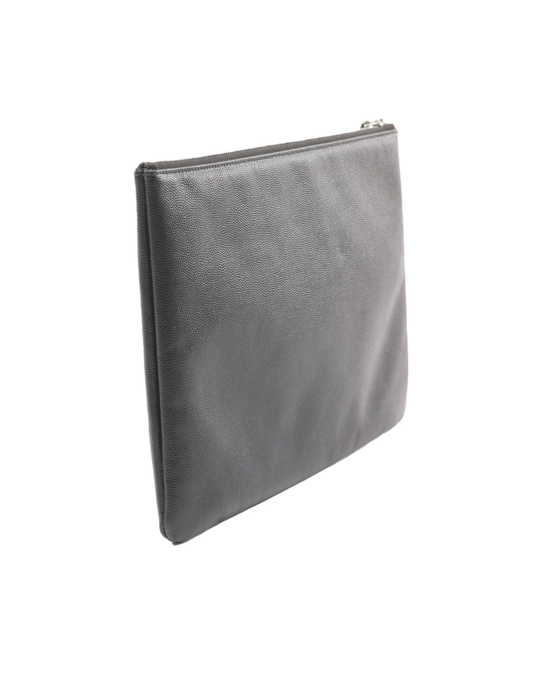 Caviar Leather Top Zip Clutch Bag - Handbag & Wallet Accessories