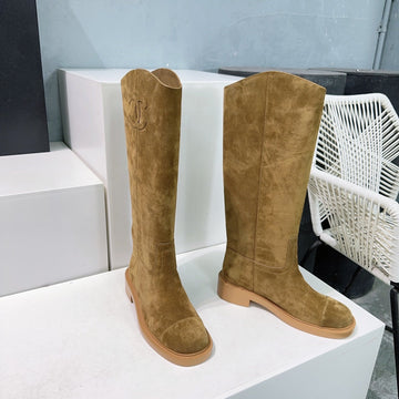 CC 24ss Long Boot Brown Suede