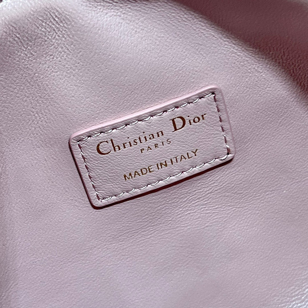 CD Medium Travel Nomad Clutch "Pink" Calfskin 336806