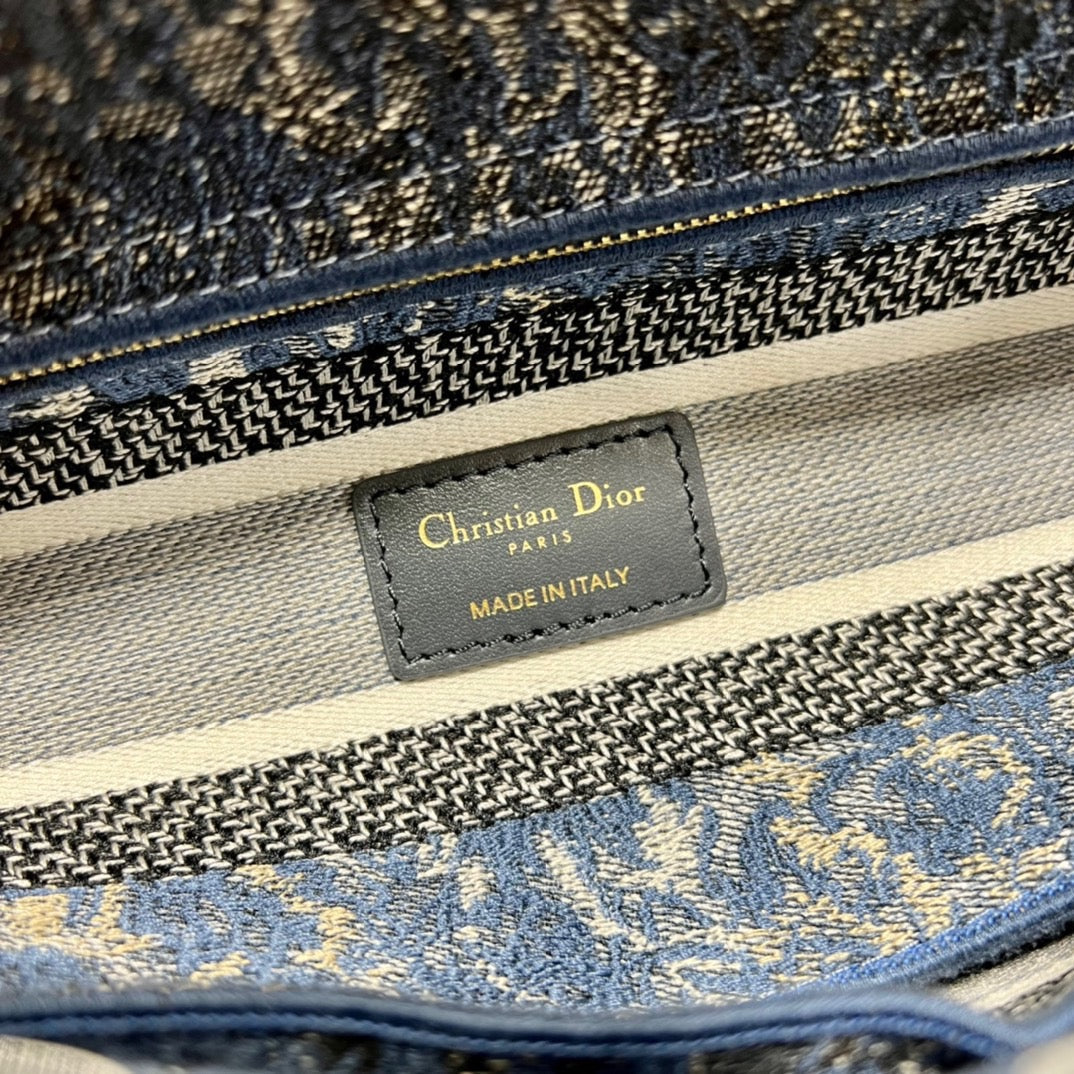 CD Denim Water Blue  24 Lady Dior Bag Canvas 336663