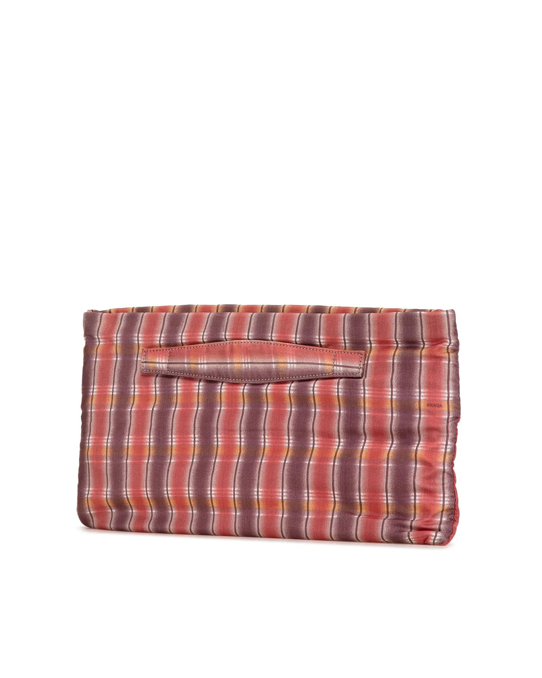 Printed Nylon Clutch with Top Zip and Interior Pocket - Handbag & Wallet Accessories