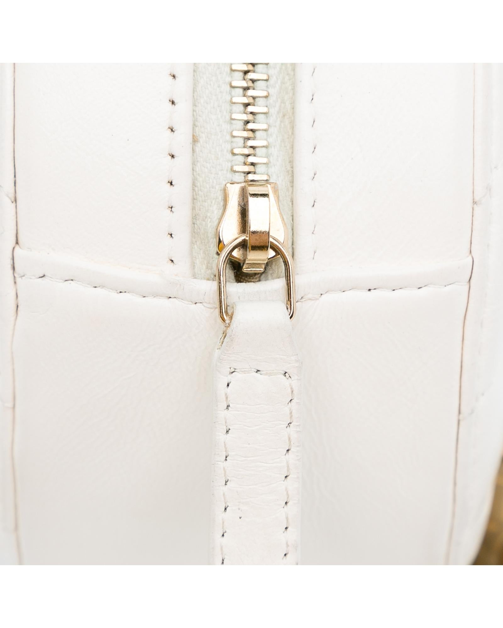Quilted Lambskin Pearl Crush Round Clutch with Chain - Handbags, Wallets & Cases - 8