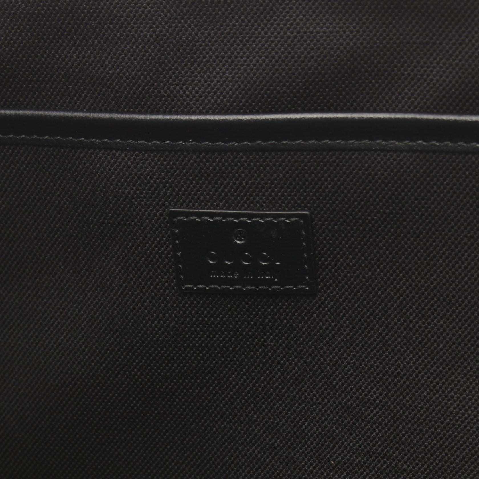 Gucci GG Supreme Document Clutch Bag Black - 4