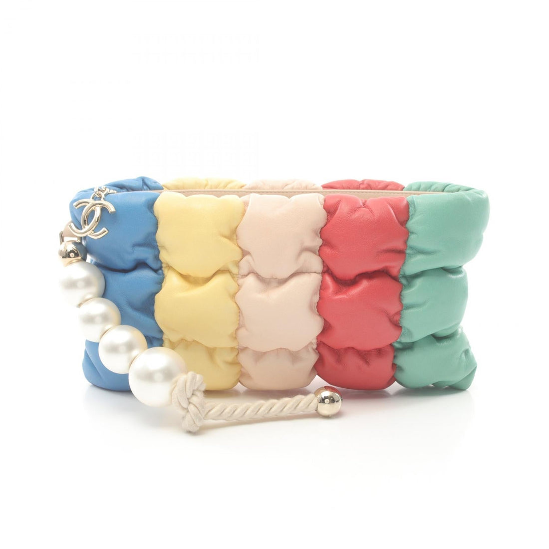 Chanel Lambskin Padded Clutch Bag AS0629
