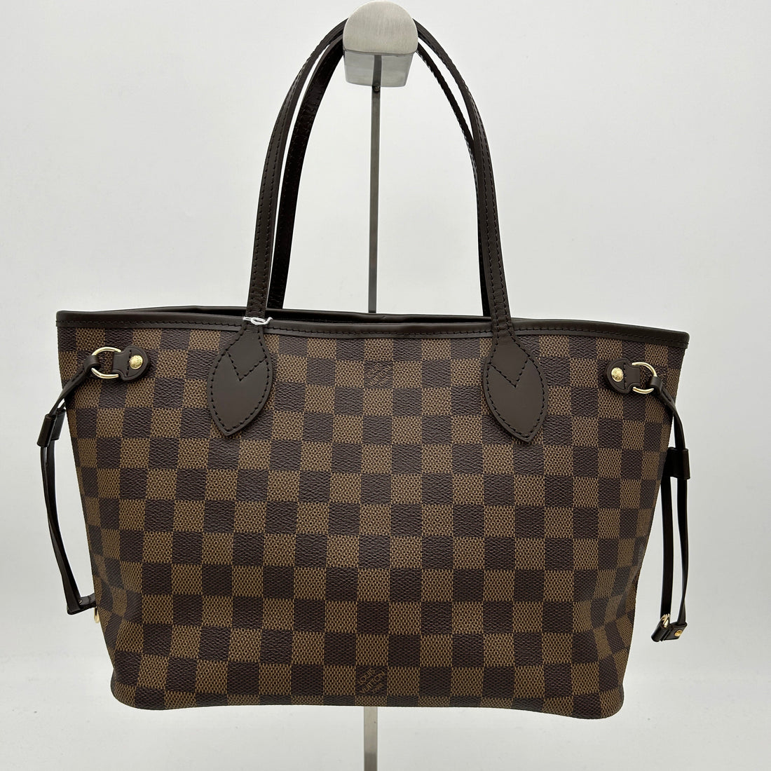 Louis Vuitton Neverfull PM Damier Ebene Tote Bag Brown - Handbags