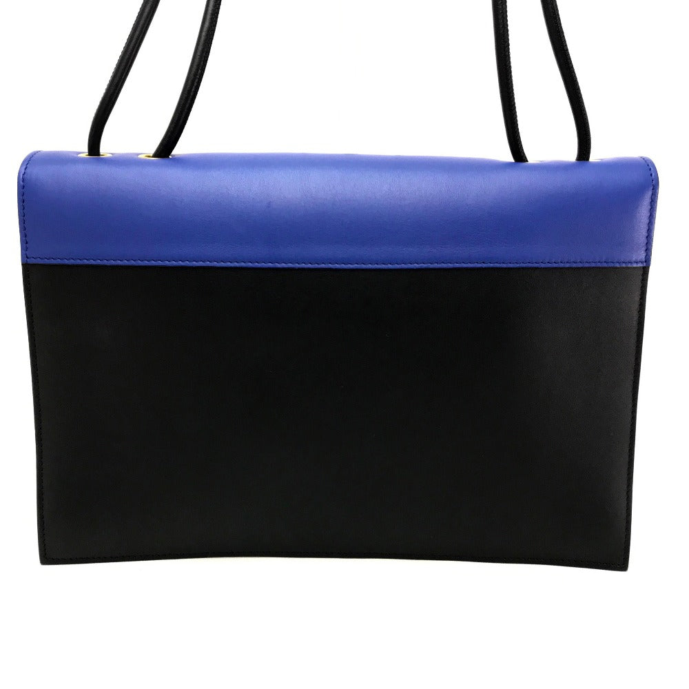 CELINE Clutch bag leather black Spring / Summer 2015 Tricolor Pocket Medium Clutch Women Used - Bag
