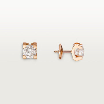 6MM DIAMANT ROSÉGOLD-OHRRINGE