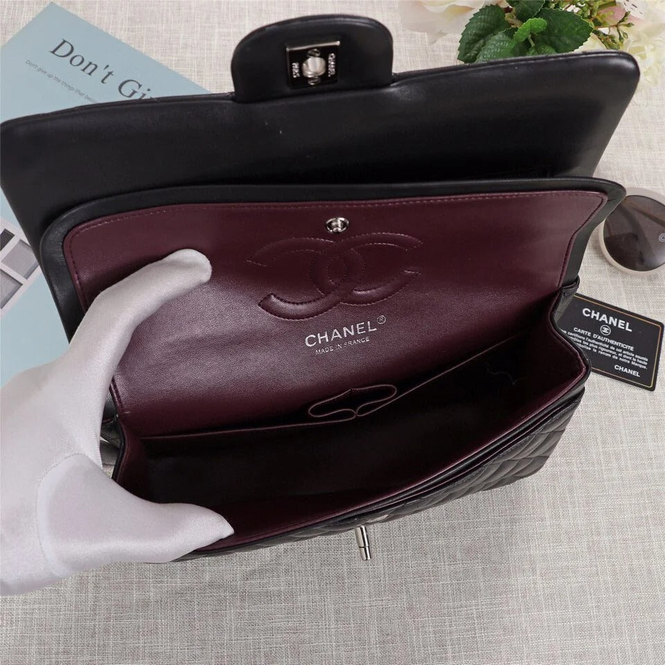 Chanel Classic Double Flap 25 Shoulder Bag Black - Bag