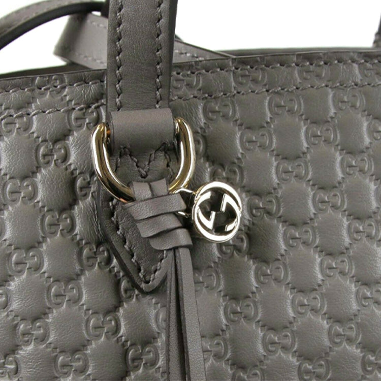 (WMNS) GUCCI Leather One-Shoulder Crossbody Handbag Grey 449241-BMJ1G-1226 - Handbag