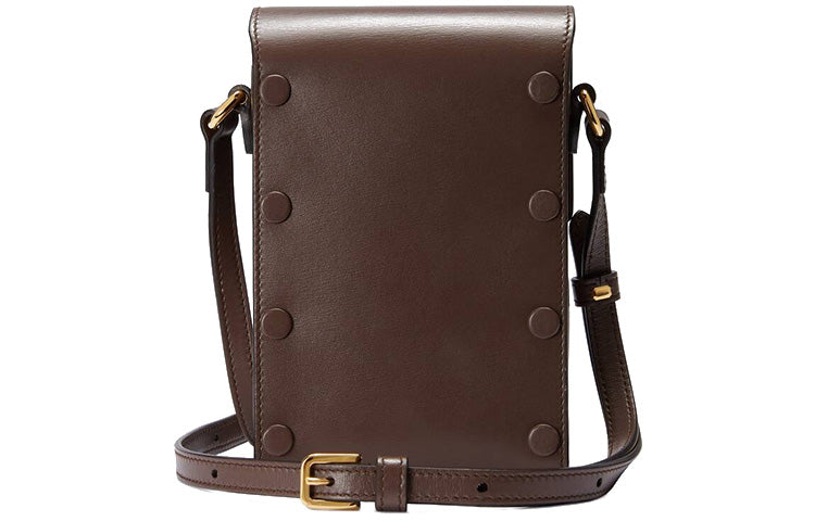 (WMNS) Gucci Button1955 SeriesClutch Single Shoulder Bag mini Brown 625615-0YK0G-2528 - Shoulder Bags - 2