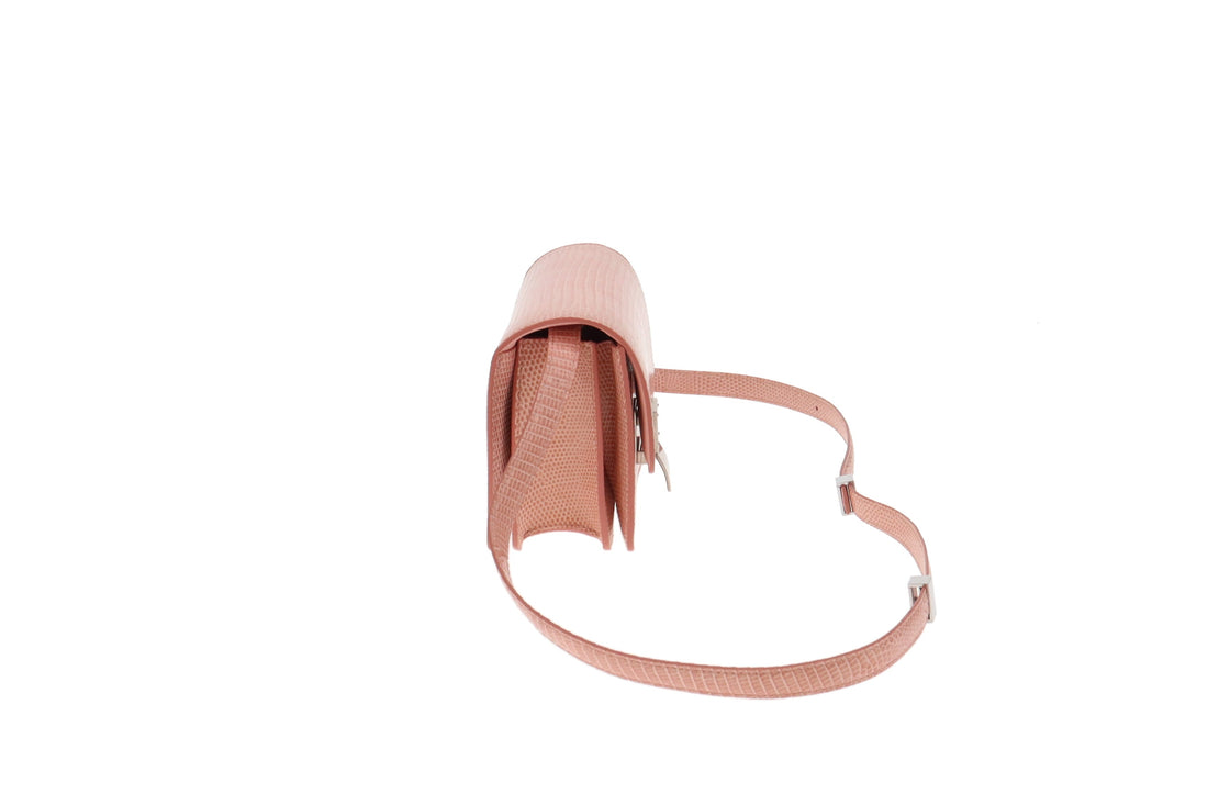 Celine Pink Lizard Small Classic Bag - Bags