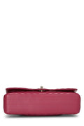 Chl,  Purple Chevron Lambskin Classic Double Flap Medium, Purple - Loose Stones - 2
