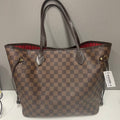 Louis Vuitton Damier Ebene Neverfull MM Tote Bag, Brown - tote bag - 3