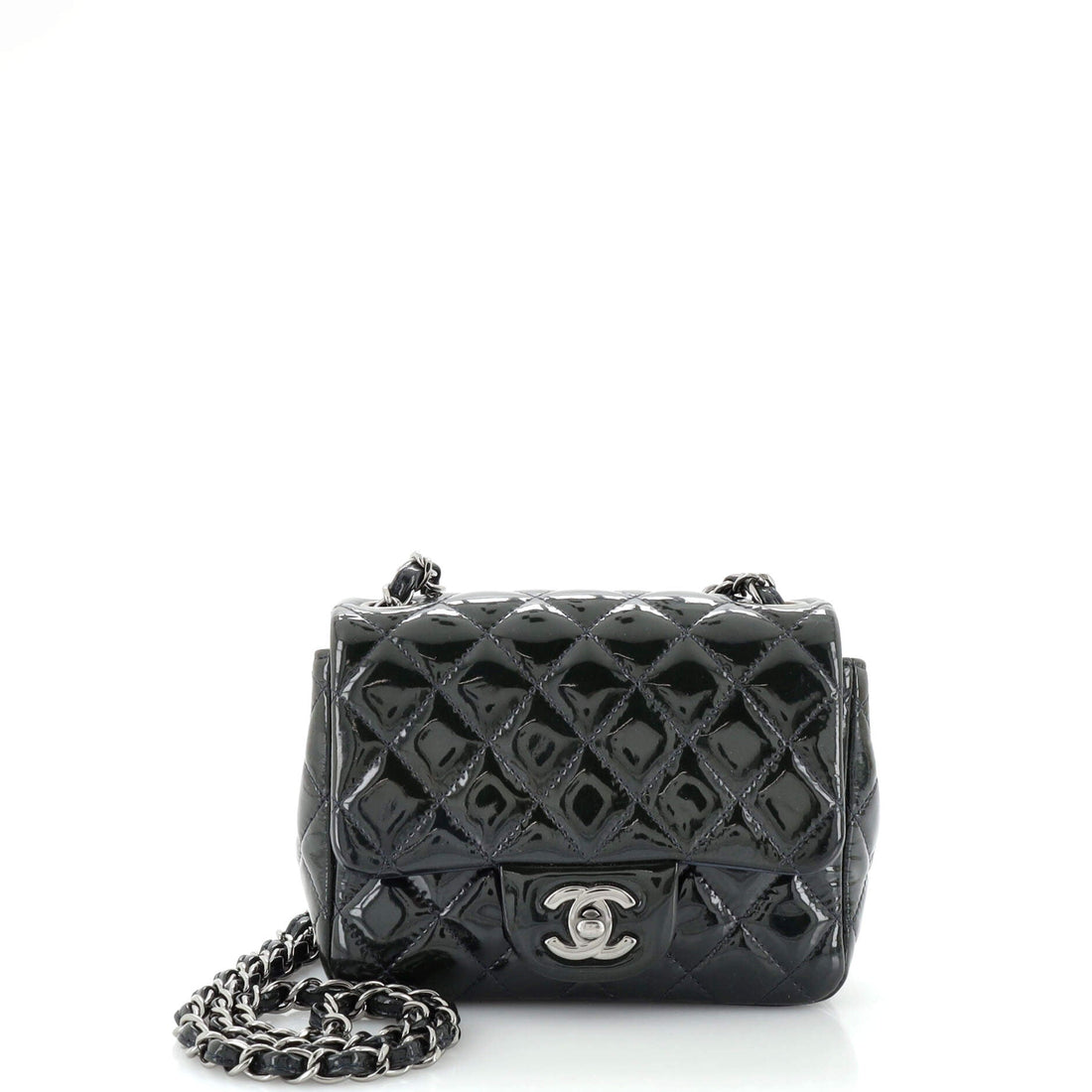 CHANEL Square Classic Single Flap Bag Quilted Caviar Mini - Handbag & Wallet Accessories