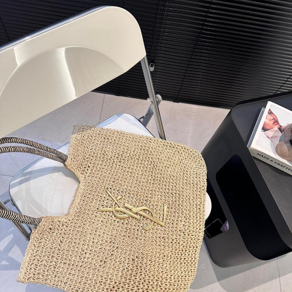 SAINT LAURENT YSL Raffia Bag