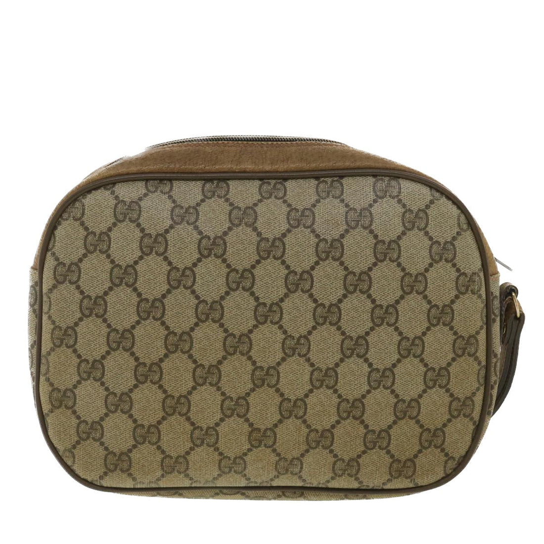 GUCCI Web Sherry Line GG Canvas Clutch Bag PVC Leather Beige Green 89  36428 - Gucci