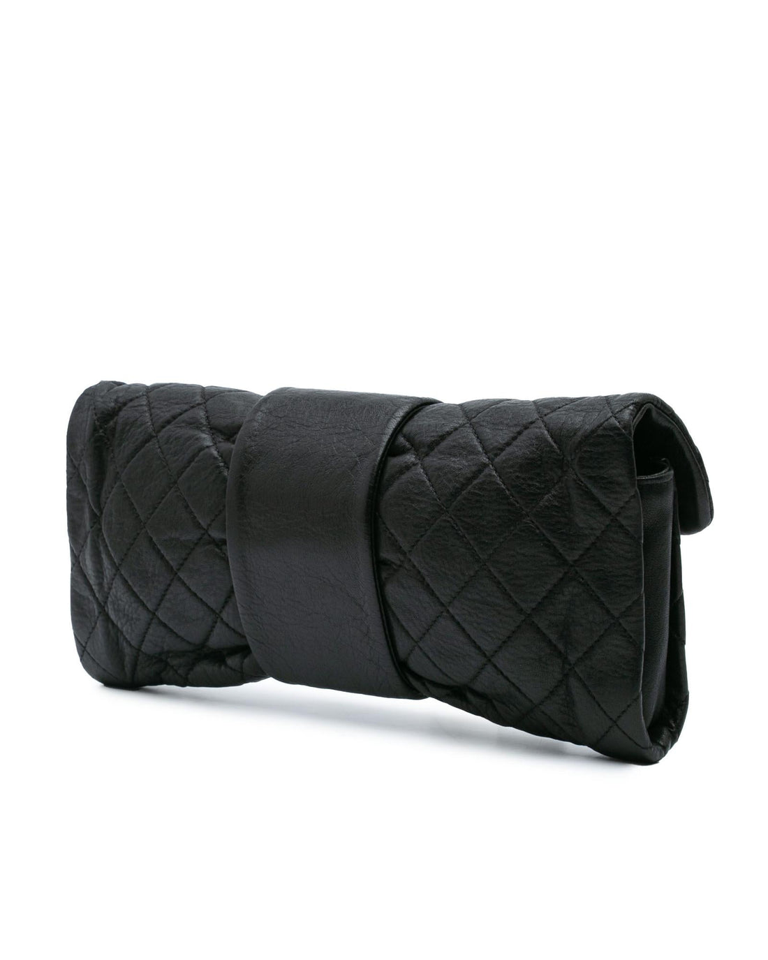 Quilted Sheepskin Leather Flap Clutch - Handbags, Wallets & Cases