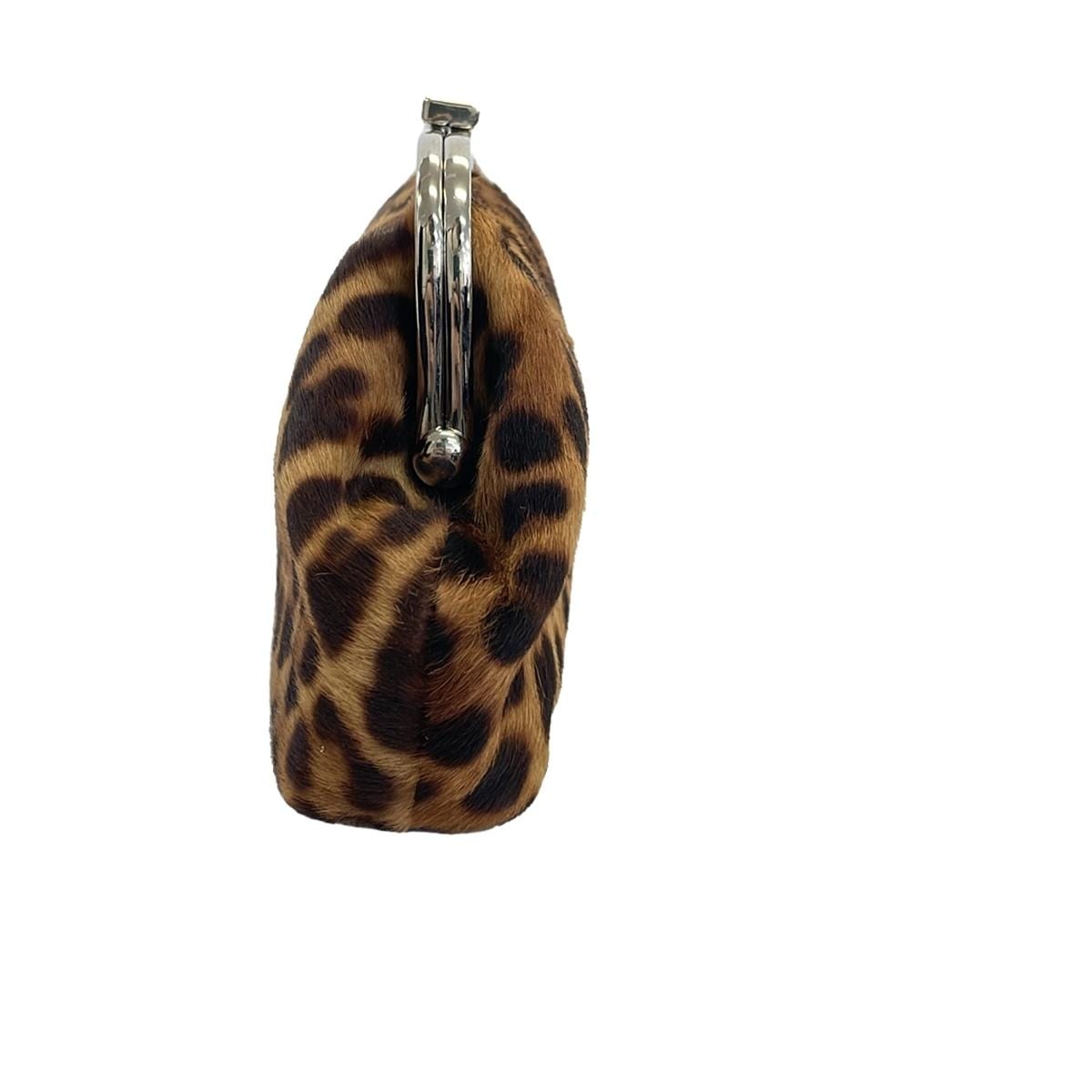 D&G Leopard Unborn Dark Brown Clutch - 2