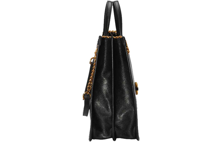 (WMNS) GUCCI 1955 Button Tote hand Bag Single Shoulder Bag Middle Black 621144-1U10G-1000 - Shoulder Bags - 3