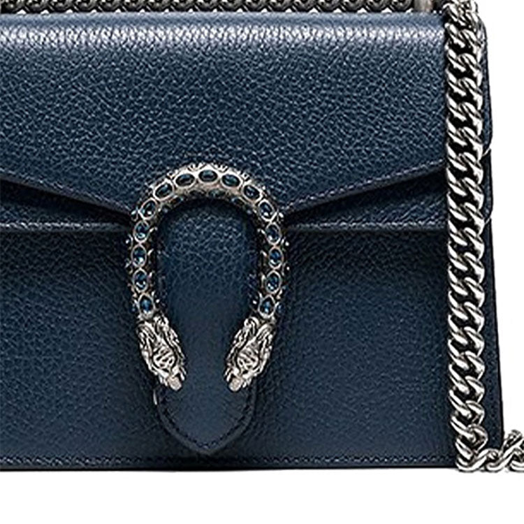 (WMNS) GUCCI Dionysus Chain Crossbody Bag Single Shoulder Bag Blue 421970-CAOGN-8205 - Shoulder Bags - 3