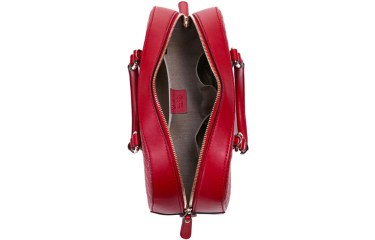 (WMNS) Gucci Logo Embossing Cowhide handBag Red Classic 510289-BMJ1G-6420 - Shoulder Bags - 3