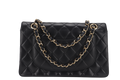 CHANEL CLASSIC FLAP SMALL BLACK LAMBSKIN & GOLD HARDWARE WITH  (1547xxxx) WITH DUST COVER AND BOX - Bags - 2