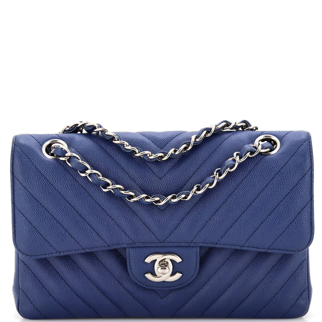 CHANEL Classic Double Flap Bag Chevron Caviar Medium - Handbag & Wallet Accessories