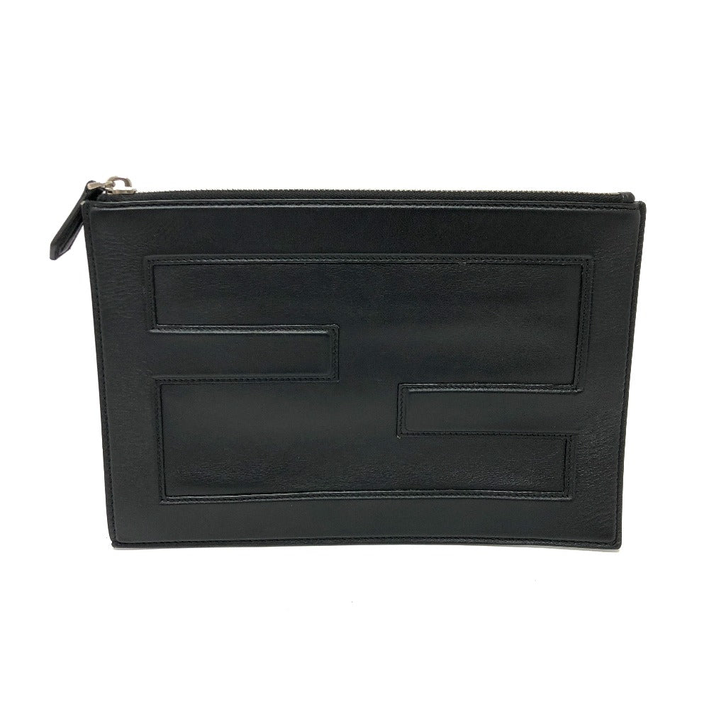 FENDI Clutch bag 7N0113 leather black logo Mini bag - Handbags, Wallets & Cases