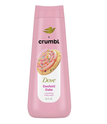 Dove x Crumbl Moisturizing Liquid Body Wash | Confetti Cake | 20oz Wash