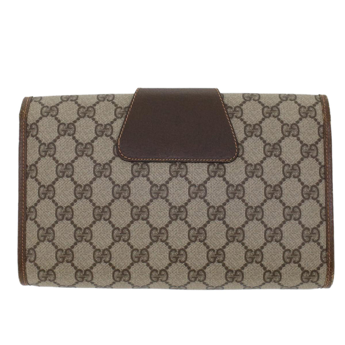 GUCCI GG Canvas Web Sherry Line Clutch Bag Beige Red Green 156.01.030  44751 - Gucci