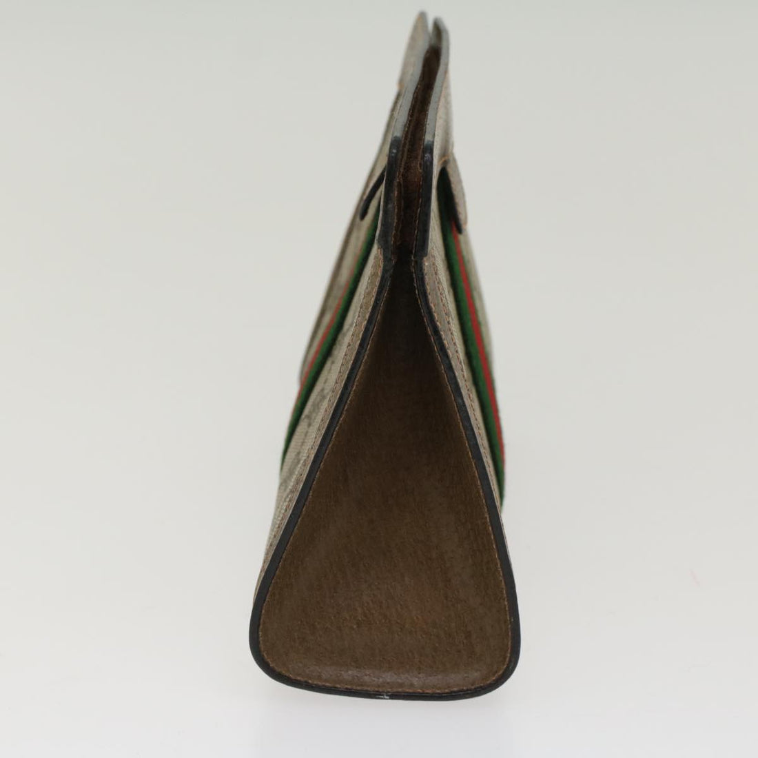 GUCCI GG Canvas Web Sherry Line Clutch Bag Beige Red Green 89.01.001  48199 - Gucci