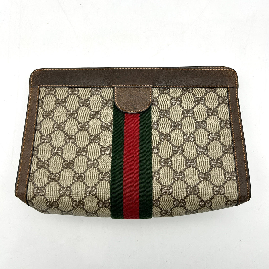 GUCCI Web Sherry Line GG Canvas Clutch gu5910cc - Handbag & Wallet Accessories
