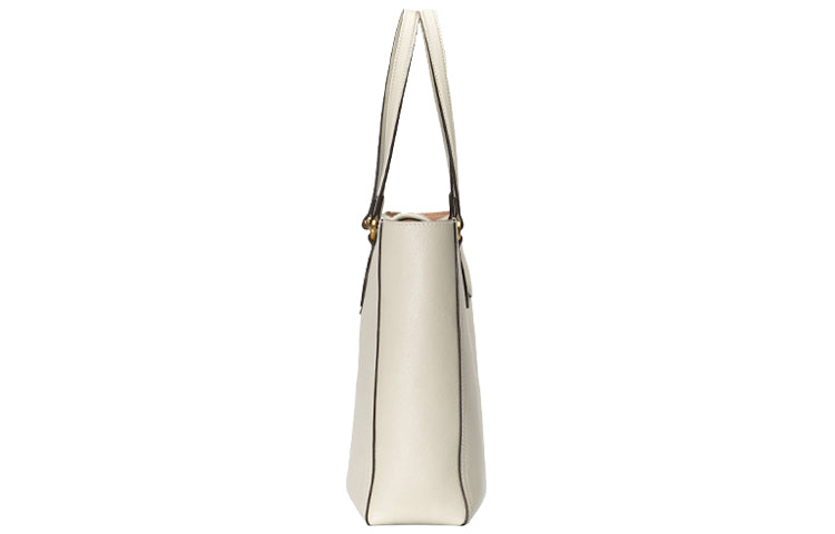 (WMNS) GUCCI Gold Label Logo Leather Tote Shoulder Bag Small White Handbag 652680-1U10T-9022 - Handbag - 4
