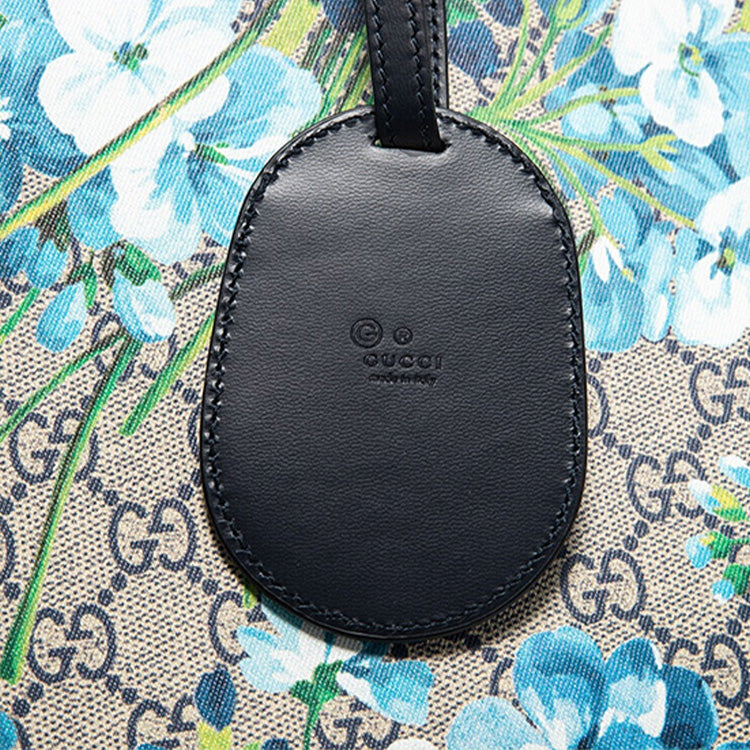 (WMNS) GUCCI GG Blooms Logo Printing Canvas Tote Shoulder Bag Large Beige / Blue Handbag 546317-CU71X-8499 - Handbag - 4