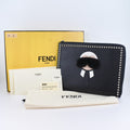 FENDI Clutch bag 8M0370 7MP F0V3X leather black Karl Lagerfeld Studs carlito flat clutch Women Used - Handbags, Wallets & Cases - 3