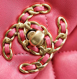 Chanel 19 Flap Bag Medium Pink - 30cm