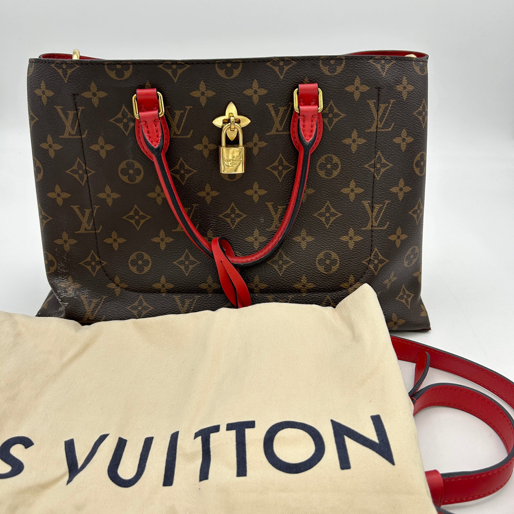LOUIS VUITTON Monogram Flower Tote Coquelicot LA29401 - Handbags - 2
